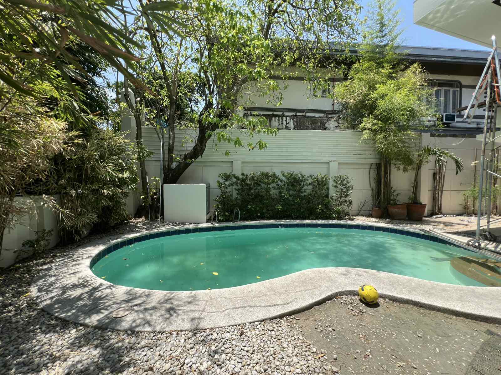 Private swimming pool and landscaped garden